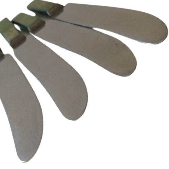 ROYAL BRAND Sharp Cutter Knife Set x 4 Marbled Celluloid Handles Stainless Steel - Picture 13 of 13